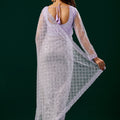 Styalish Net  Heavy Cutdana Embroidered Purple Saree (Deepika)