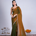 Kriti Stylish Saree Wine colour with Cutdana Work