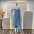 Sky Blue Designer Gown