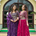 Pink Lehenga Choli | Designer Pink Lehenga Choli