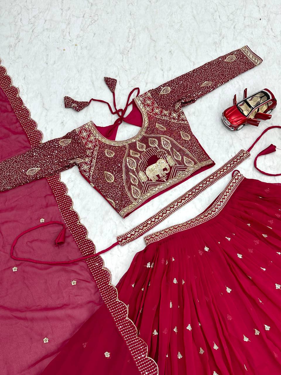 Pink Lehenga Choli | Designer Pink Lehenga Choli