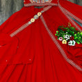 Stylist Exclusive Fancy Party Wear Fiyona Silk Lehenga Saree With Heavy Work Blouse And Belt