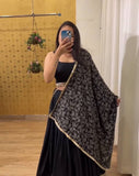 Black navratri chaniya choli | black lehenga cholis for Navratri