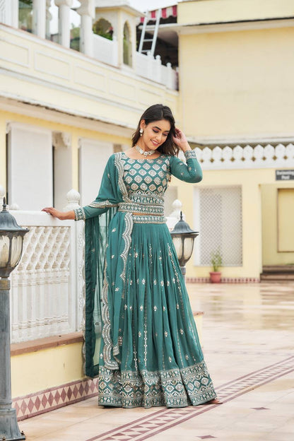 Blue Hosta Designer lehenga choli | Pink Designer lehenga choli