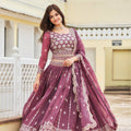 Blue Hosta Designer lehenga choli | Pink Designer lehenga choli