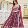 Blue Hosta Designer lehenga choli | Pink Designer lehenga choli