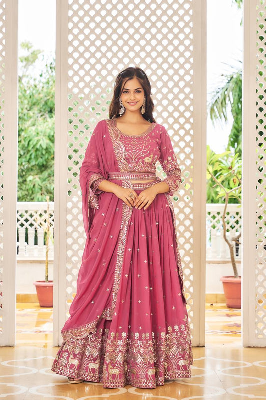 Pink Lehenga Choli - Buy Designer Lehengas Wedding Party Wear Lehengas Bridal Lehengas Gowns Red Lehengas Silk Lehengas